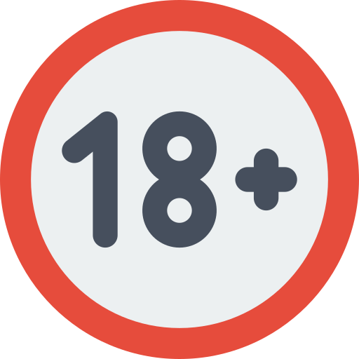 18+ age restriction icon
