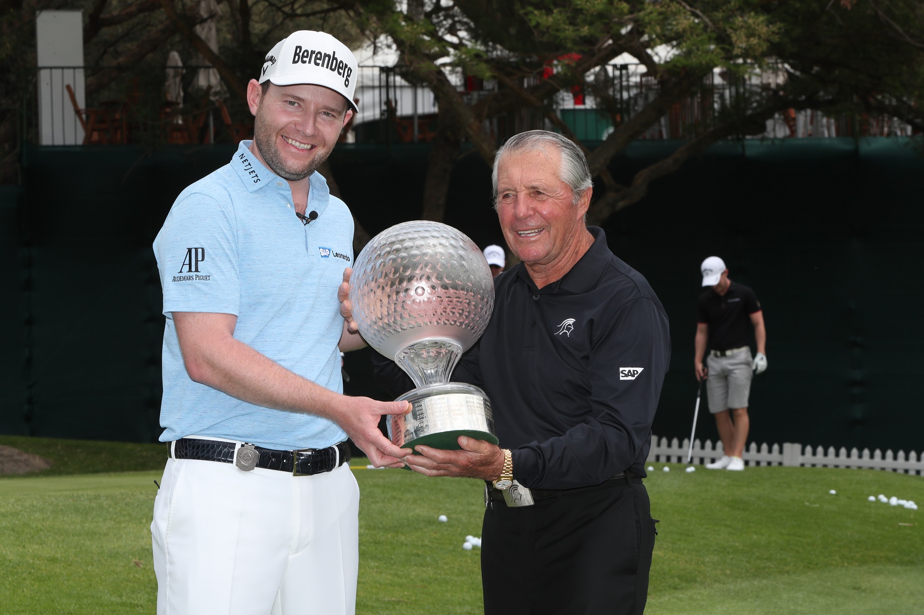 Ngc2018 Branden Grace Gary Player Crystal Trophy Handover